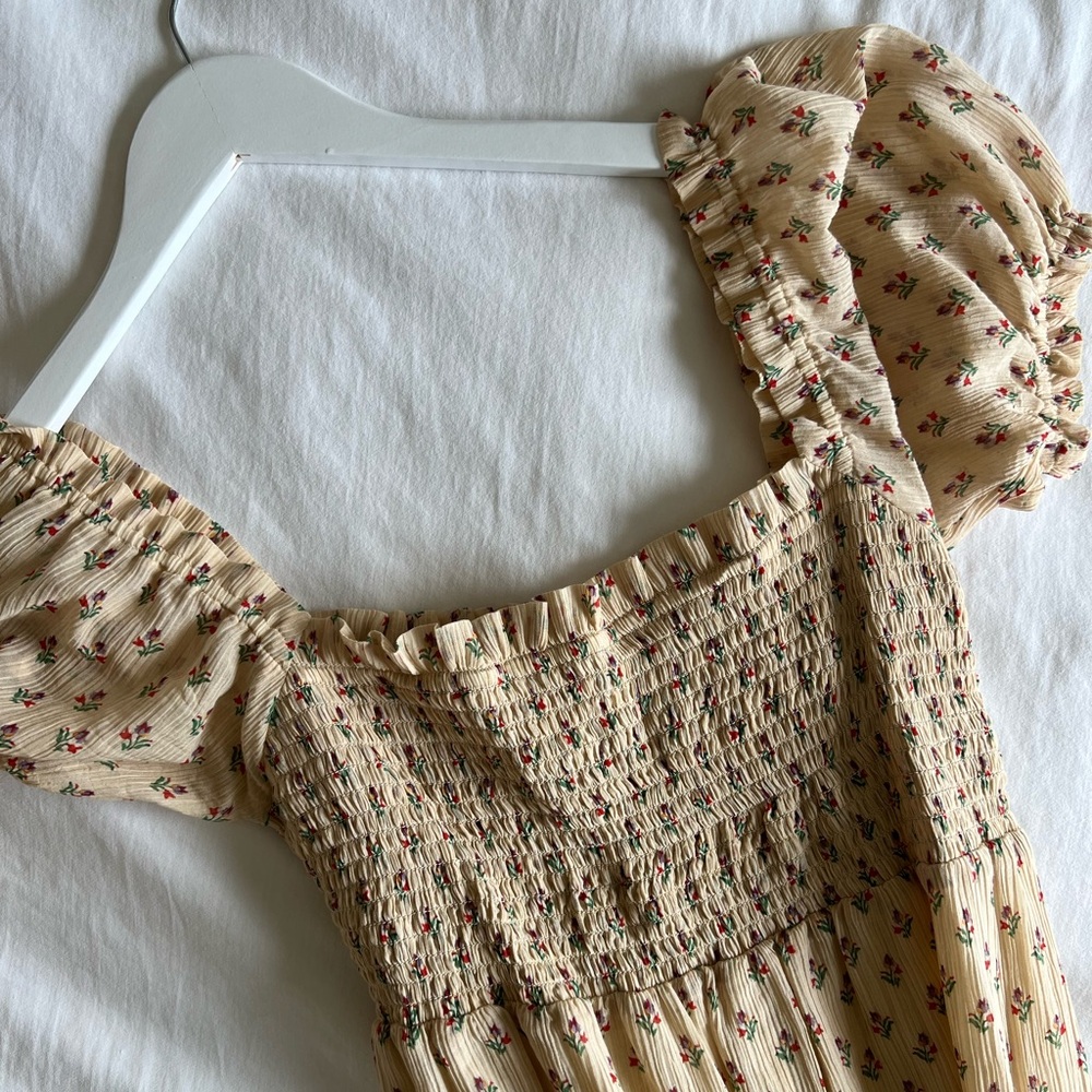 Sezane smocked top dress